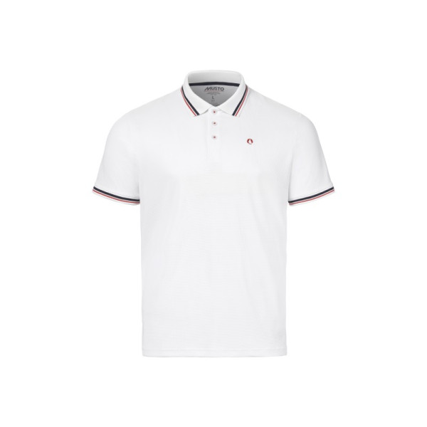 MUSTO Мъжка тениска EVO PRO LITE SS Polo 2.0, бяла