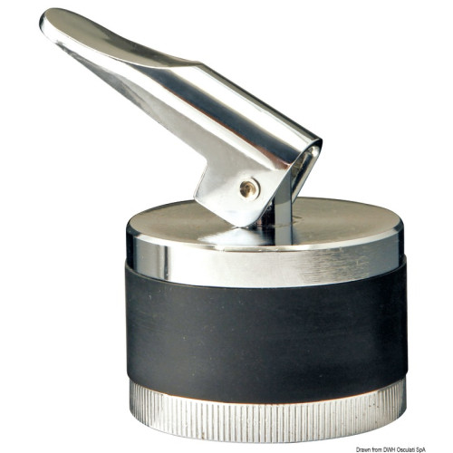 Хромирана месингова пробка за източване 42 мм