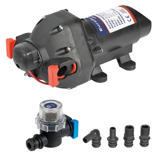 Помпа за чиста вода Europump11 с 3 мембрани, 11 л/мин, 12 V