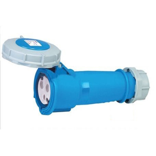 Женски захранващ щепсел 32A, син