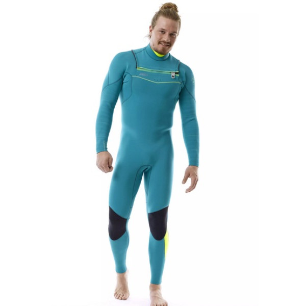 Мъжки неопрен JOBE Portland 3/2 мм с цип на гърдите, синьо-зелен