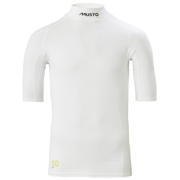Мъжка ликра MUSTO Sunblock SS Rash Guard, бяла