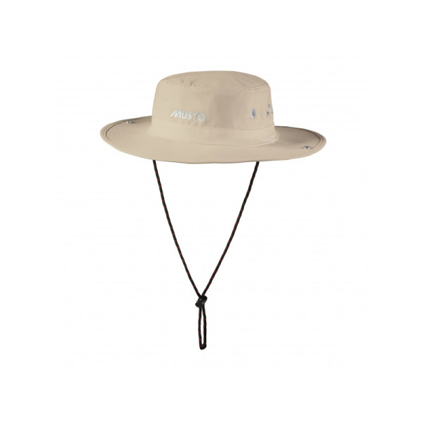 Бързосъхнеща шапка с периферия MUSTO, цвят светъл камък