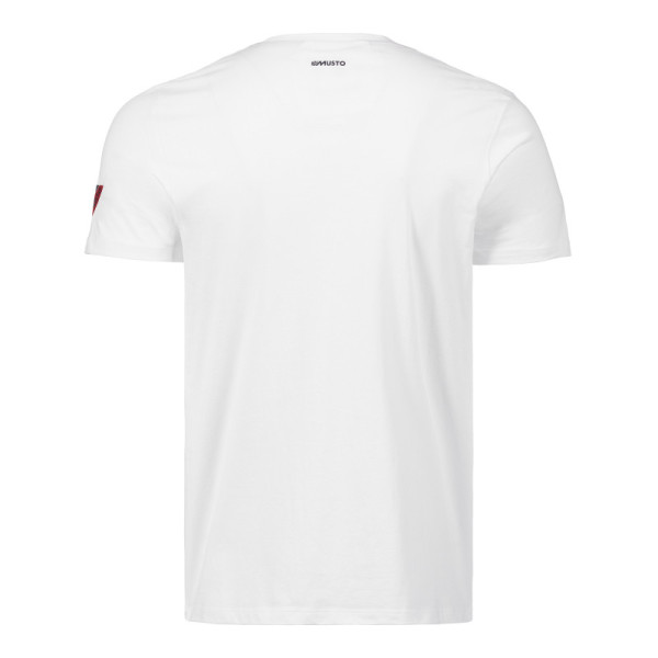 Мъжка тениска с лого Marina MUSTO, бяла