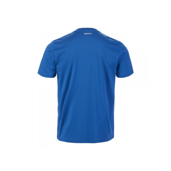 Мъжка тениска с лого MUSTO SS, цвят Aruba blue