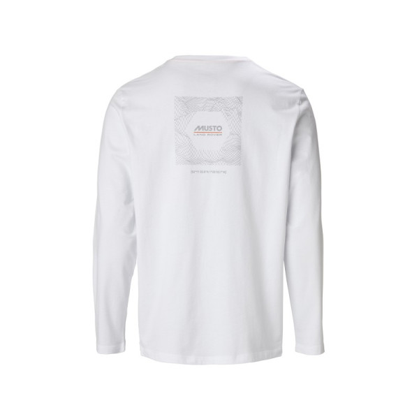 Мъжка тениска MUSTO LS, бяла
