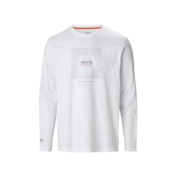 Мъжка тениска MUSTO LS, бяла