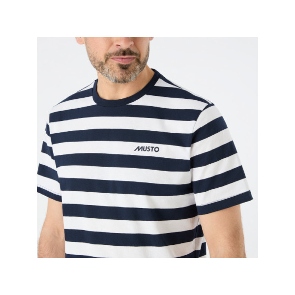 Мъжка тениска класическо райе SS, MUSTO