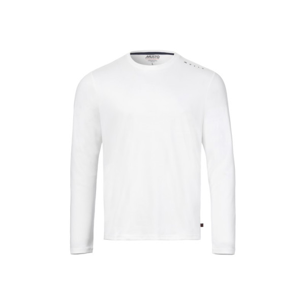Мъжка тениска EVO Crew Sunblock LS, бяла