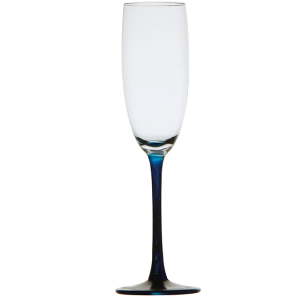 Чаши за шампанско ECOZEN PARTY сини, 6 бр