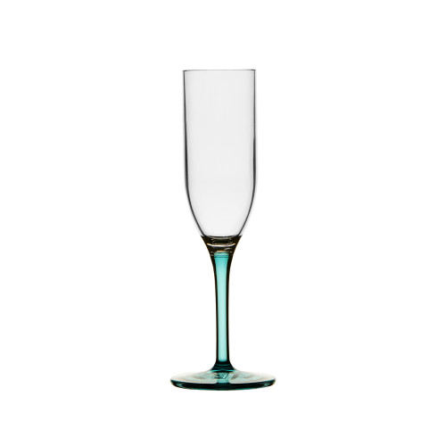 Чаша шампанско Ecozen Party Turquoise, 6 бр 