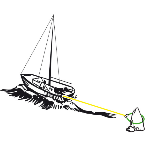 Колан за швартоване към бряг, зелен Колан за швартоване към бряг, зелен