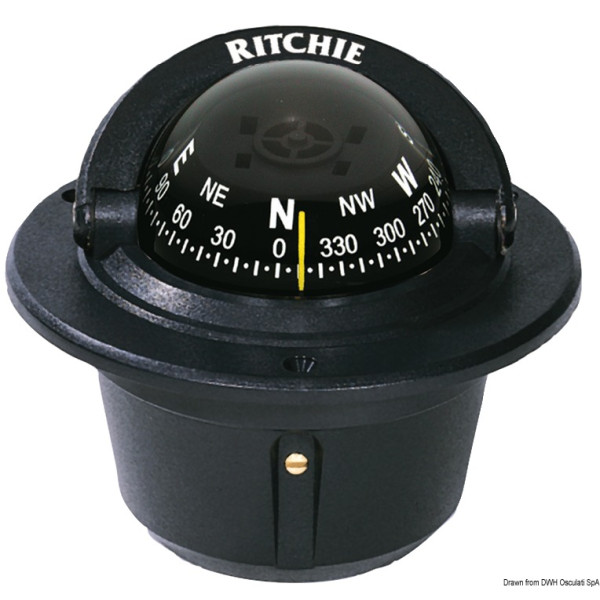 RITCHIE Explorer вграден компас 2"3/4, черен или бял