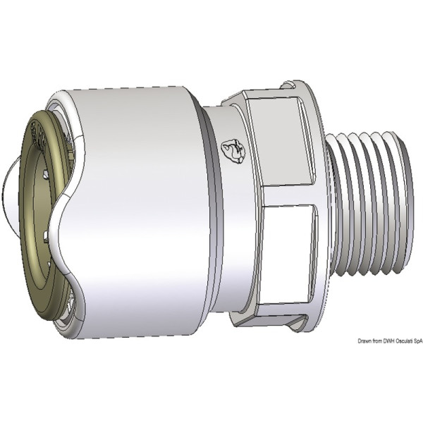 WHALE BSP 1/2" мъжки адаптор