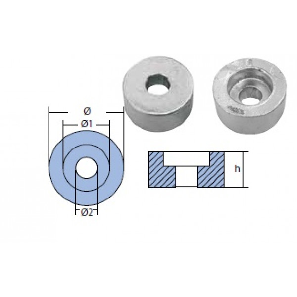 Анод OMC/Johnson/Evinrude, 0.020 kg